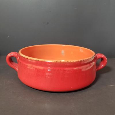 LOT 147L: Italian Terracotta Servingware & Ceramic Ramekins