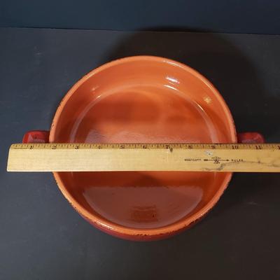 LOT 147L: Italian Terracotta Servingware & Ceramic Ramekins