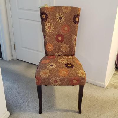 LOT 148M: Thonet Style Bentwood Cane Top Side Table/Stool & Pier One Daisy Upholstered Chair