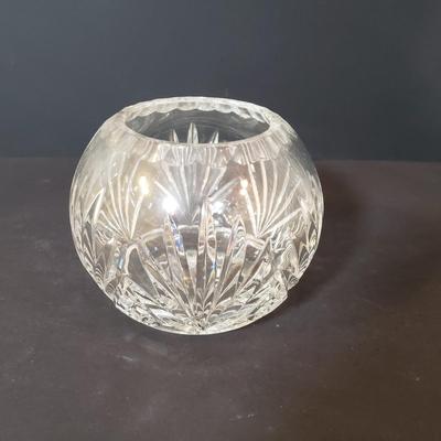 LOT 154L: Orrefors Vase & Candle Holder, Lotus Flower Candle Holder & More