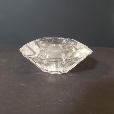 LOT 154L: Orrefors Vase & Candle Holder, Lotus Flower Candle Holder & More