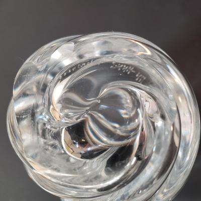 LOT 154L: Orrefors Vase & Candle Holder, Lotus Flower Candle Holder & More