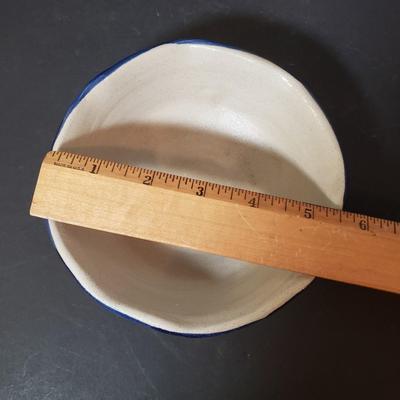 LOT 156L: Rowe Pottery Heart Dish, Salmon Falls Soap Dispenser, Watson Pottery Pear Dish & More