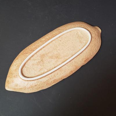 LOT 156L: Rowe Pottery Heart Dish, Salmon Falls Soap Dispenser, Watson Pottery Pear Dish & More