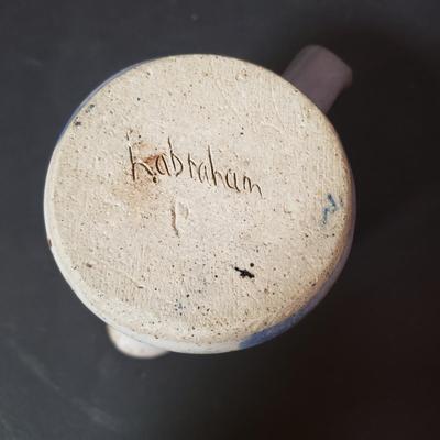 LOT 156L: Rowe Pottery Heart Dish, Salmon Falls Soap Dispenser, Watson Pottery Pear Dish & More