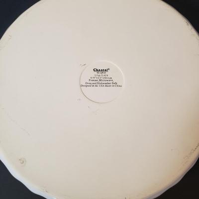 LOT 160K: Blue & White Mixing Bowl Set, Pie Plates & Spongeware Baking Dishes