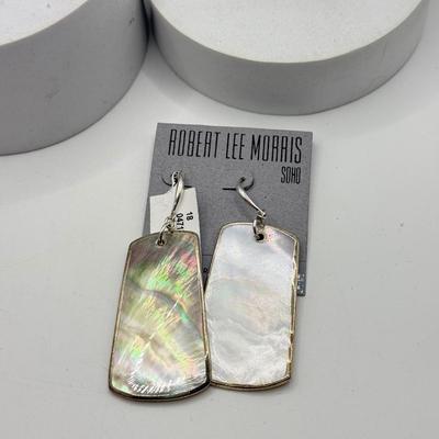 LOT 161J: NWT Argento Vivo Sterling Silver Earrings, Laurel Birch NWT Shell Earrings, Kenneth Cole Reaction NWT Earrings, Abalone...