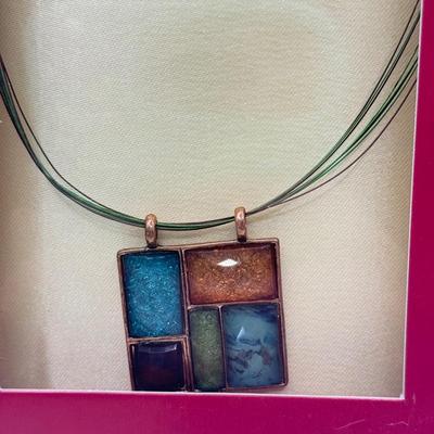 LOT 162J: Erica Lyons Necklace & Earring Set in Box, Tommasi Jewellery Murano Glass Necklace & More