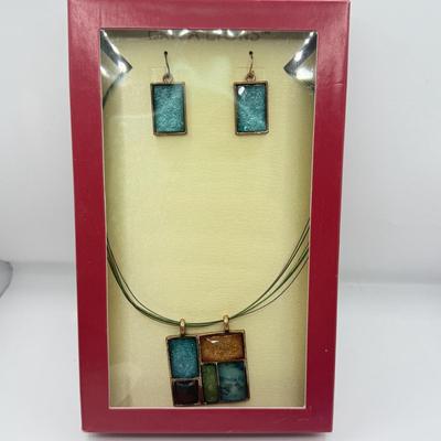 LOT 162J: Erica Lyons Necklace & Earring Set in Box, Tommasi Jewellery Murano Glass Necklace & More