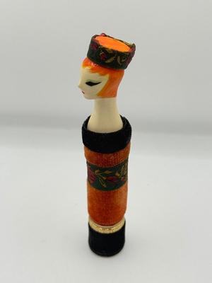 LOT 164J: Fabulous 1962 Revlon Les Mannequins Doll Lipstick No. 9210 w/ REAL Lipstick inside! includes Original Box w/ Lid & Modern...