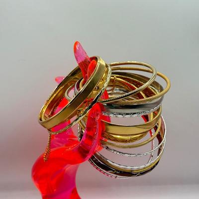 LOT 165J: Bunch o' Bangles including Monet w/ Safety Chains