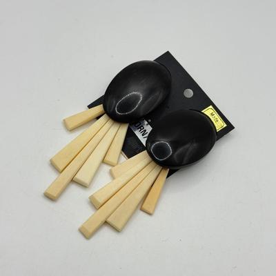 LOT 167J: Boho Tribal Brass & More Pierced Drop Earrings