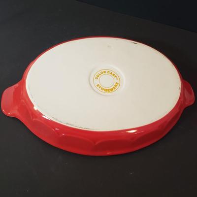 LOT 181K: Le Creuset Mugs, Stoneware Baking Dishes & Turkish Coffee Pourers