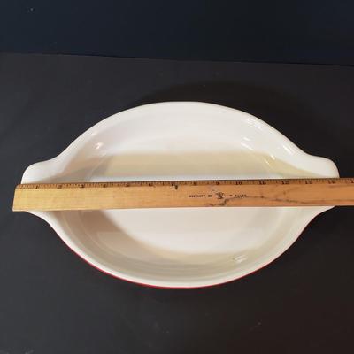 LOT 181K: Le Creuset Mugs, Stoneware Baking Dishes & Turkish Coffee Pourers