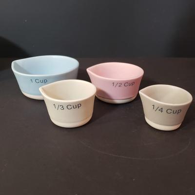 LOT 182K: Large Mortar & Pestle made in England with Stoneware Kitchen Necessities Assortment