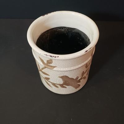 LOT 182K: Large Mortar & Pestle made in England with Stoneware Kitchen Necessities Assortment