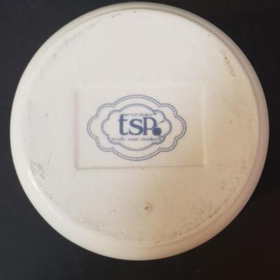 LOT 182K: Large Mortar & Pestle made in England with Stoneware Kitchen Necessities Assortment