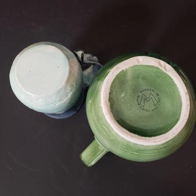 LOT 183K: Collection of Drip Glaze & Other Art Pottery Servingware