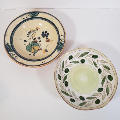 LOT 184K: Williams-Sonoma, Crate & Barrel, Terracotta & Assortment of Bowls made in Italy