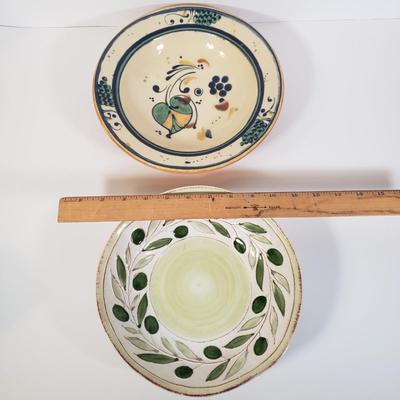 LOT 184K: Williams-Sonoma, Crate & Barrel, Terracotta & Assortment of Bowls made in Italy