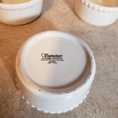 LOT 190K: Fiesta Blue Ice Lip Pitcher with Collection of Dishes & Bakeware