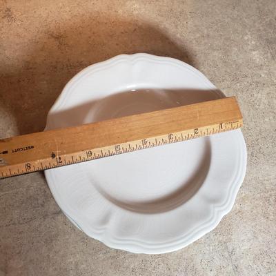 LOT 190K: Fiesta Blue Ice Lip Pitcher with Collection of Dishes & Bakeware