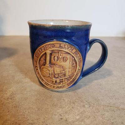 LOT 191K: Art Pottery Pitcher with Collection of Mugs-Some Signed