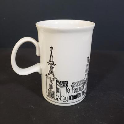 LOT 198K: Black & White Art Pottery, Keith Brymer, Early Rae Dunn Dragonfly Mug, Wedgwood & More