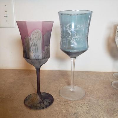 LOT 199K: Wine Glasses with Large Assortment of Wine & Barware Accessories