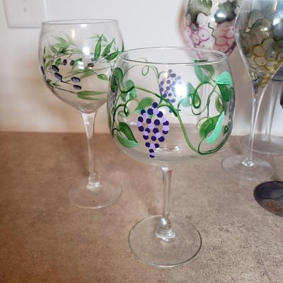 LOT 199K: Wine Glasses with Large Assortment of Wine & Barware Accessories