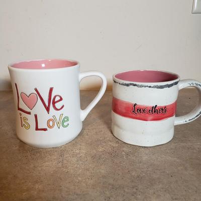 LOT 200K: Walter Baker & Co Hot Cocoa Spoon, Disney Spoons, Donald Duck Pin with Collection of Vibrant Mugs