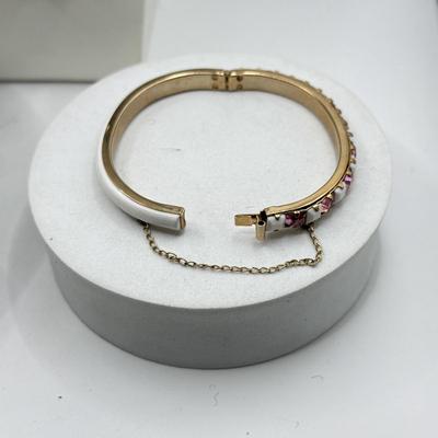 LOT 201J: Pink Bracelet & Earrings w/ Liz Claiborne Earrings & Necklace
