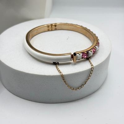 LOT 201J: Pink Bracelet & Earrings w/ Liz Claiborne Earrings & Necklace