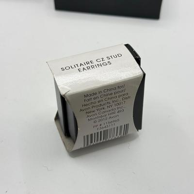 LOT 202J: Swarovski Crystal Earrings, Avon CZ Solitaires & Franco Gia NWT