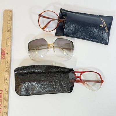 LOT 215L: Three Pairs of Large Fashion Glasses