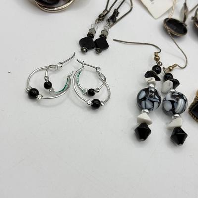 LOT 223J: Collection of Pierced Earrings, Bracelet & Ring