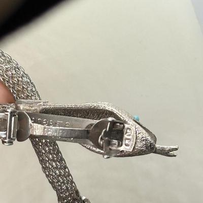 LOT 231J: Lucky Brand Cuff Bracelet, Magnolia Jewelry NWT & Mesh Snake Necklace made in France