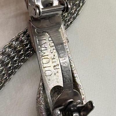 LOT 231J: Lucky Brand Cuff Bracelet, Magnolia Jewelry NWT & Mesh Snake Necklace made in France