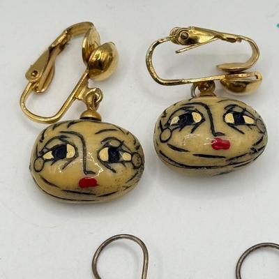 LOT 232J: Collection of Pierced Earrings: Laurel Burch, NWT, Brass & More