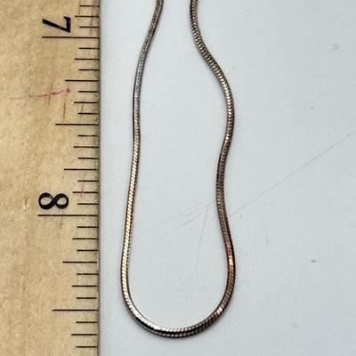 LOT 233J: Sterling Silver Jewelry: Three Rings, Necklace & Earrings (10.43g)