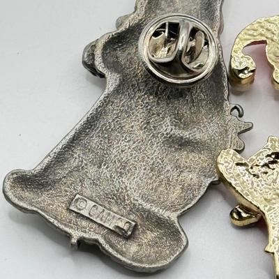 LOT 235J: Merry Christmas Pin Collection: Handmade, Hallmark, Vintage Plastic Pull String & More