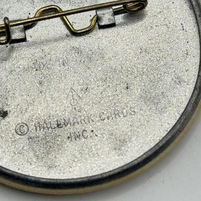 LOT 235J: Merry Christmas Pin Collection: Handmade, Hallmark, Vintage Plastic Pull String & More