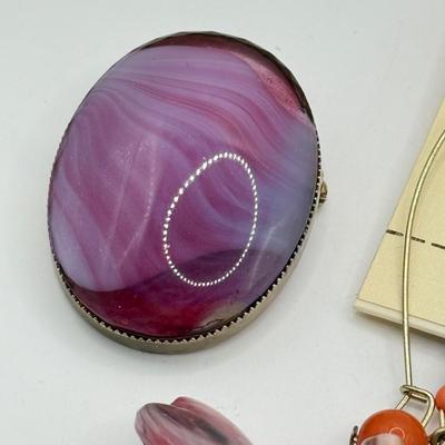 LOT 236J: Sonoma Shell Earrings NWT, Abalone Pink Oval Earrings, Pink Shell Charms & More