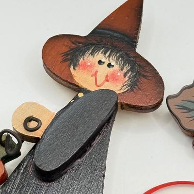 LOT 238J: 1980s Hallmark "When You're Hot, You're Hot!" Devil Pin, Pull String Plastic Pumpkin w/ Glasses & More