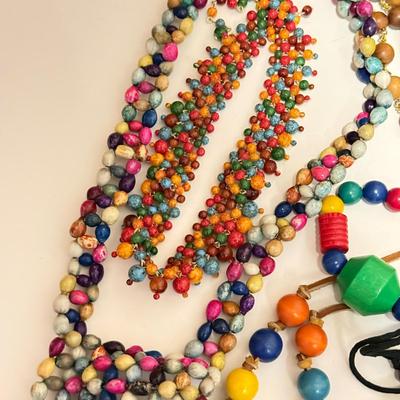 LOT 240L: Large Collection of Beaded Necklaces