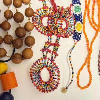 LOT 240L: Large Collection of Beaded Necklaces