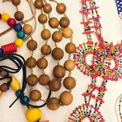 LOT 240L: Large Collection of Beaded Necklaces