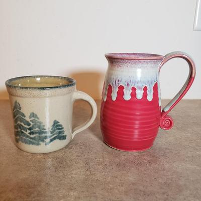 LOT 241K: Burnt Mill Potters, Monroe Salt Works, Signed Pottery Mugs & More