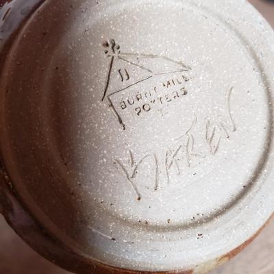 LOT 241K: Burnt Mill Potters, Monroe Salt Works, Signed Pottery Mugs & More
