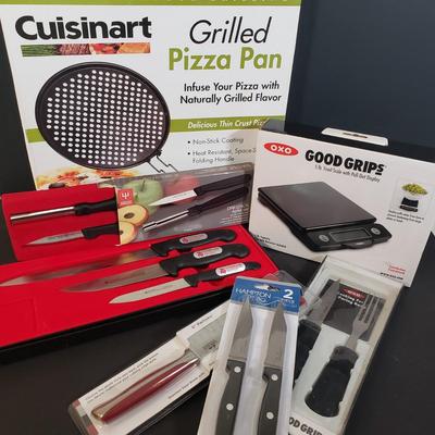 LOT 243L: New in Box Kitchen Items & Knives with Extraklasse German Knife Set